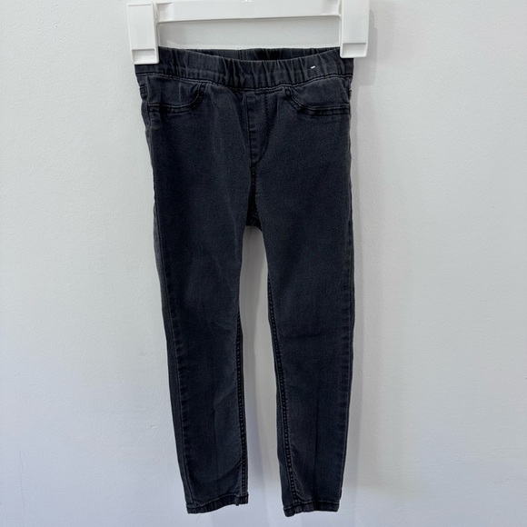 H&M Girl’s Black Pull On Jeggings & Denim - 4t - Picture 1 of 6